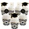 Big Dot of Happiness 2026 Gold Graduation Cupcake Decoration - Party Cupcake Wrappers and Treat Picks Kit - Set of 24